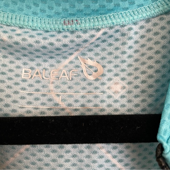 BALEAF Women’s Cycling Bike Zip Up Top Hem Gripper 4 Back Pockets Turquoise Sz L - Picture 8 of 11
